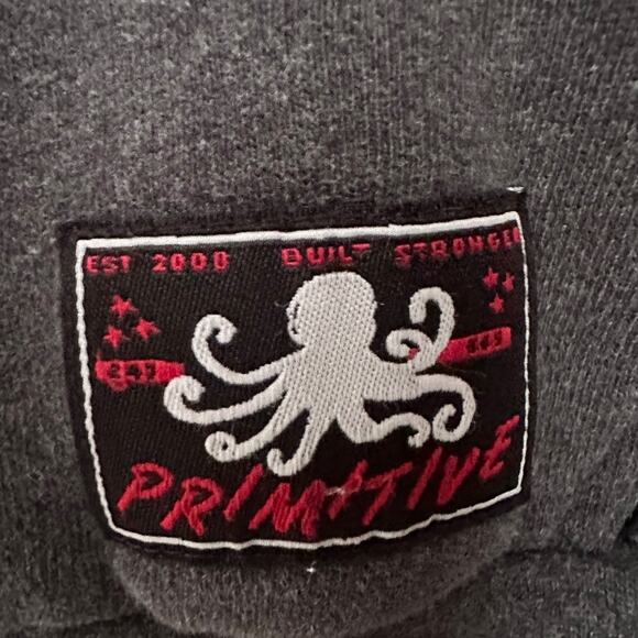 Primitive Kraken Hooded Sweatshirt Top Small All Over Print Skater Streetwear - Picture 6 of 13